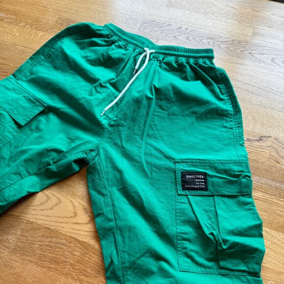 Sangtree Green Cargo Jogger Pants Size Small - Picture 6 of 13